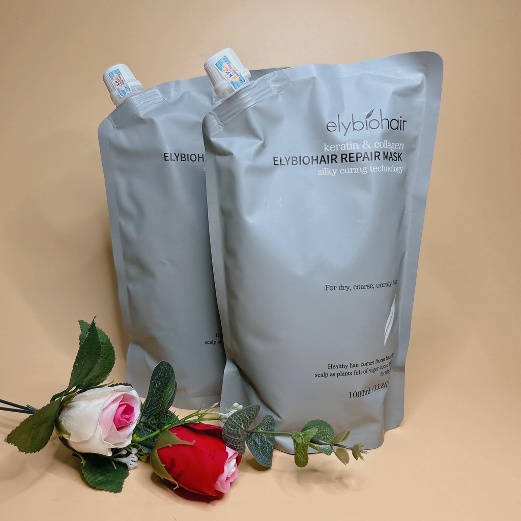 DẦU HẤP ELYBIOHAIR 1000ML +GỘI XẢ 500ML