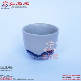 Cốc sứ không quai men rạn cổ