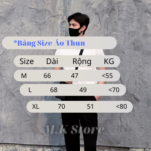 Áo thun trơn cổ tròn - Áo thun M.K store - AT01