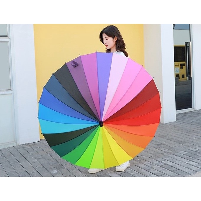 Dù đa sắc 24 màu cực xinh, dù nhiều màu phiên bản Cao Cấp