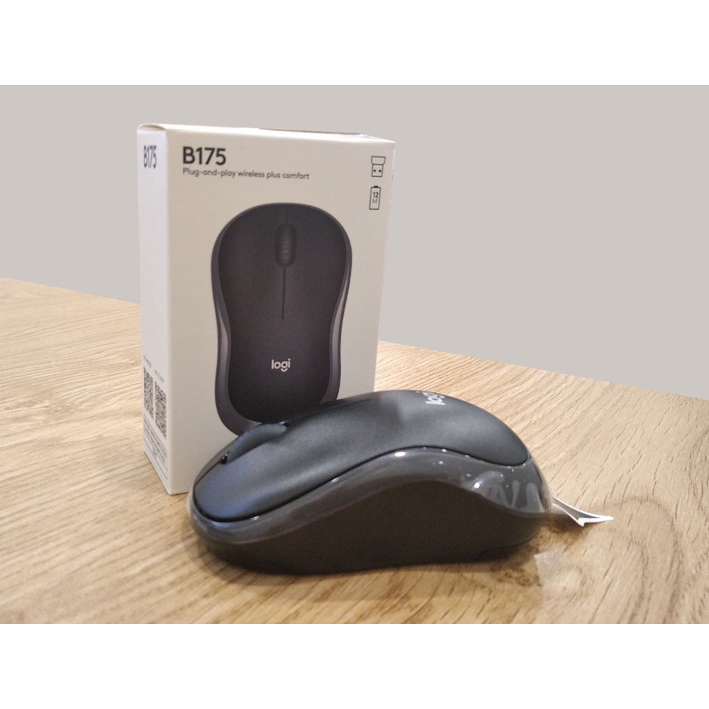 Chuột Logitech B175  - USB 2.4Ghz, pin 1 năm, nhỏ gọn, thuận cả 2 tay, phù hợp PC/Laptop - Bảo hành 3 năm