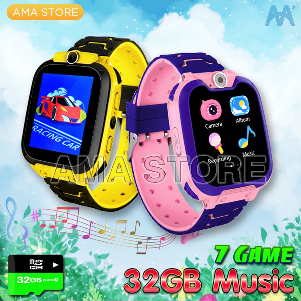 Đồng hồ Điện thoại có 7 GAME Giải trí, Hỗ trợ Thẻ nhớ 32G Music, lắp Sim không cần Đăng ký 4G Ama Watch G2 | BigBuy360 - bigbuy360.vn
