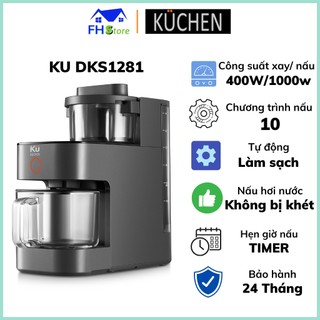 Máy làm sữa hạt đa năng Kuchen KU DKS1281 công nghệ nấu không bị khét, tự động vệ sinh, BH 24 tháng
