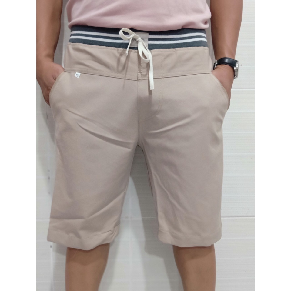 Quần short kaki lưng thun có dây rút nhiều màu