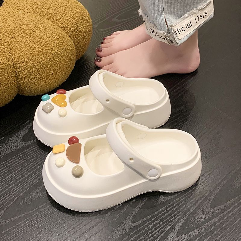 Dép Sandal Đế Dày Quai Chéo Thời Trang Dành Cho Nữ