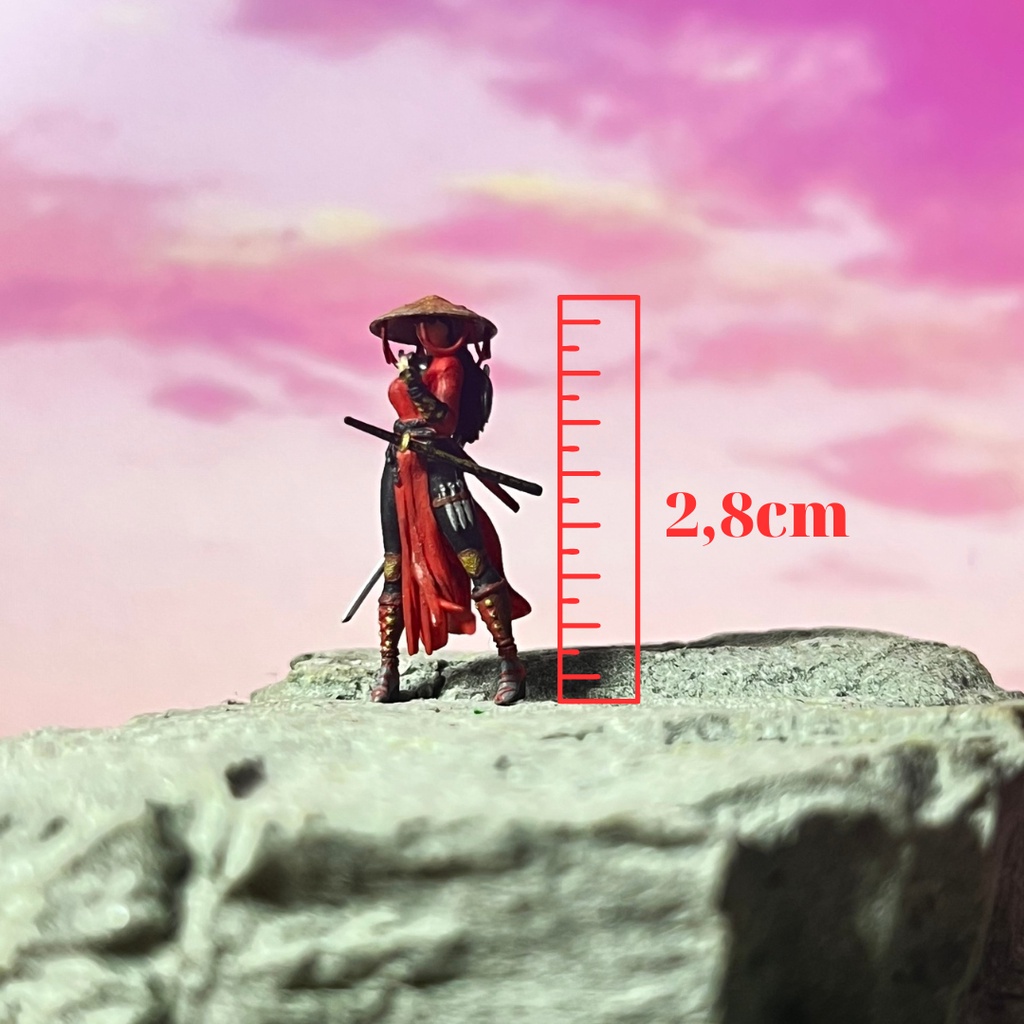 Mô hình nhân vật kiếm hiệp 1:64 siêu mini siêu nét