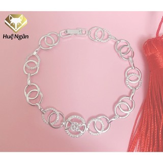 Lắc tay bạc 925 Bạc xinh -Gắn kết tình yêu RYB140108