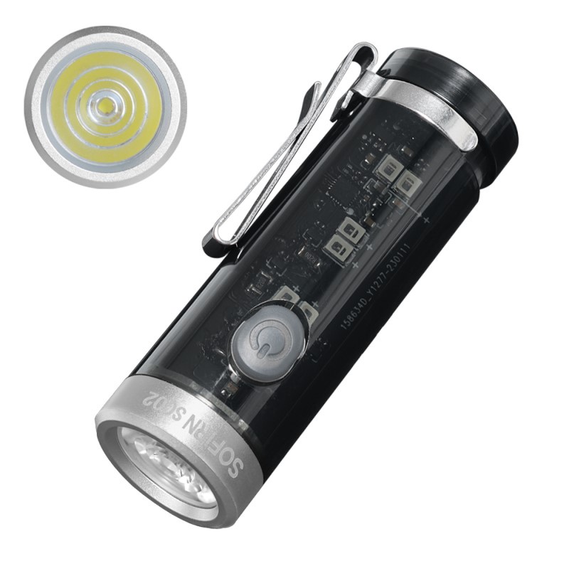 Móc Khóa Đèn Pin LED SC02 Mini EDC 320lm 90 CRI USB C Có Thể Sạc Lại Tiện Dụng