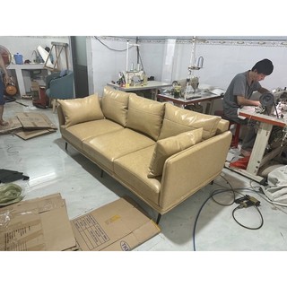 Sofa băng da 1.8m bọc da chất lượng cao
