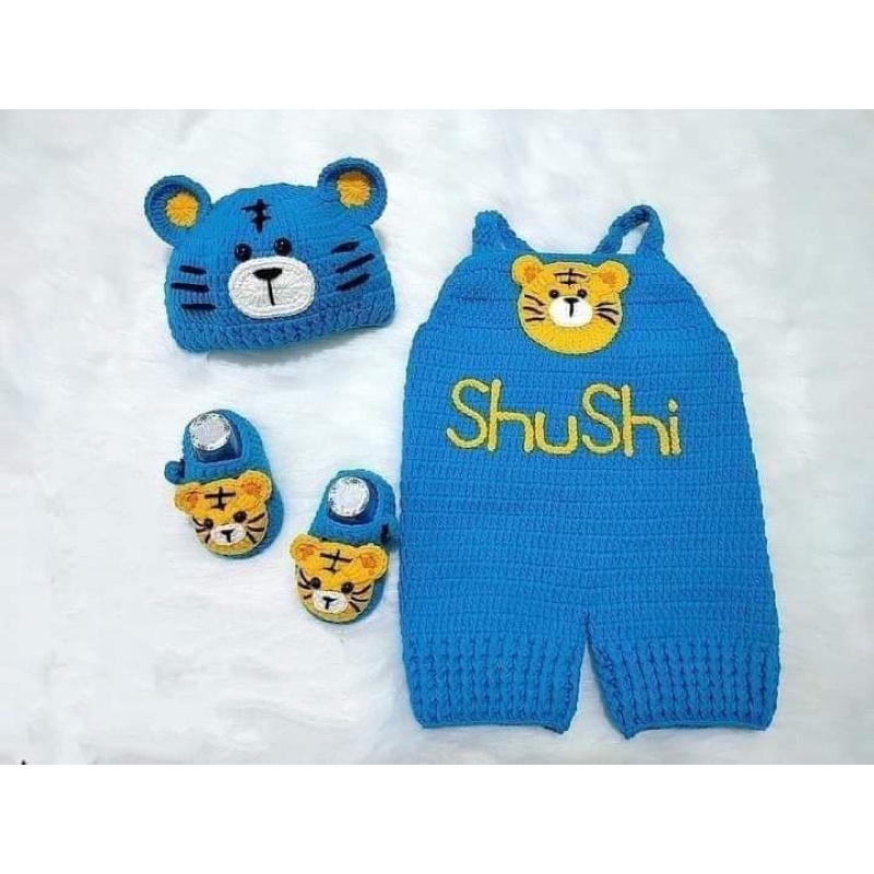 YẾM MÓC LEN CHO BÉ HANDMADE  không kèm nón, túi, giày