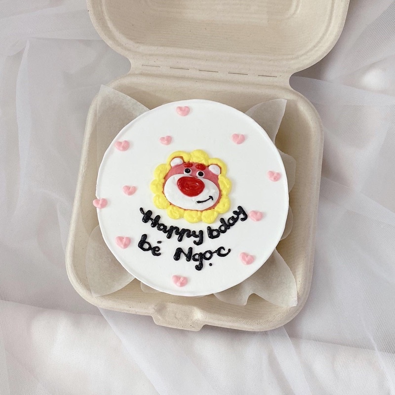 BÁNH KEM BENTO MINI SIZE 10CM MẪU ĐƠN GIẢN