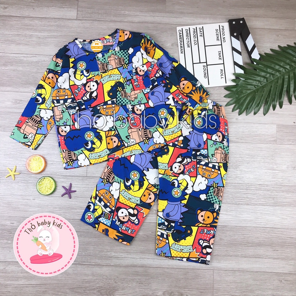Bộ lanh/tole bé trai tay dài quần dài shop thỏ baby kids