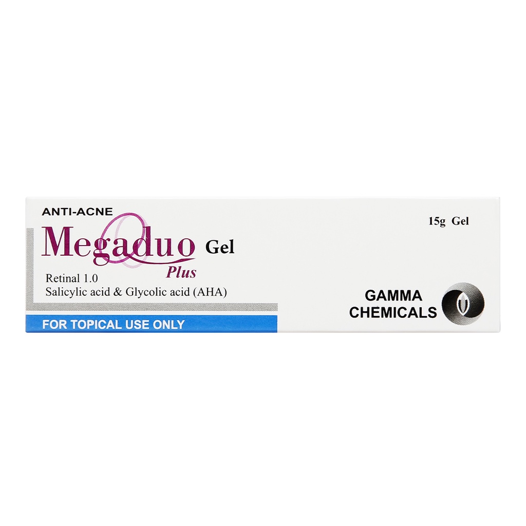 Megaduo Gel giảm mụn, giảm thâm, dưỡng da - Megaduo Azelaic acid & Glycolic acid (AHA) Gel 15g