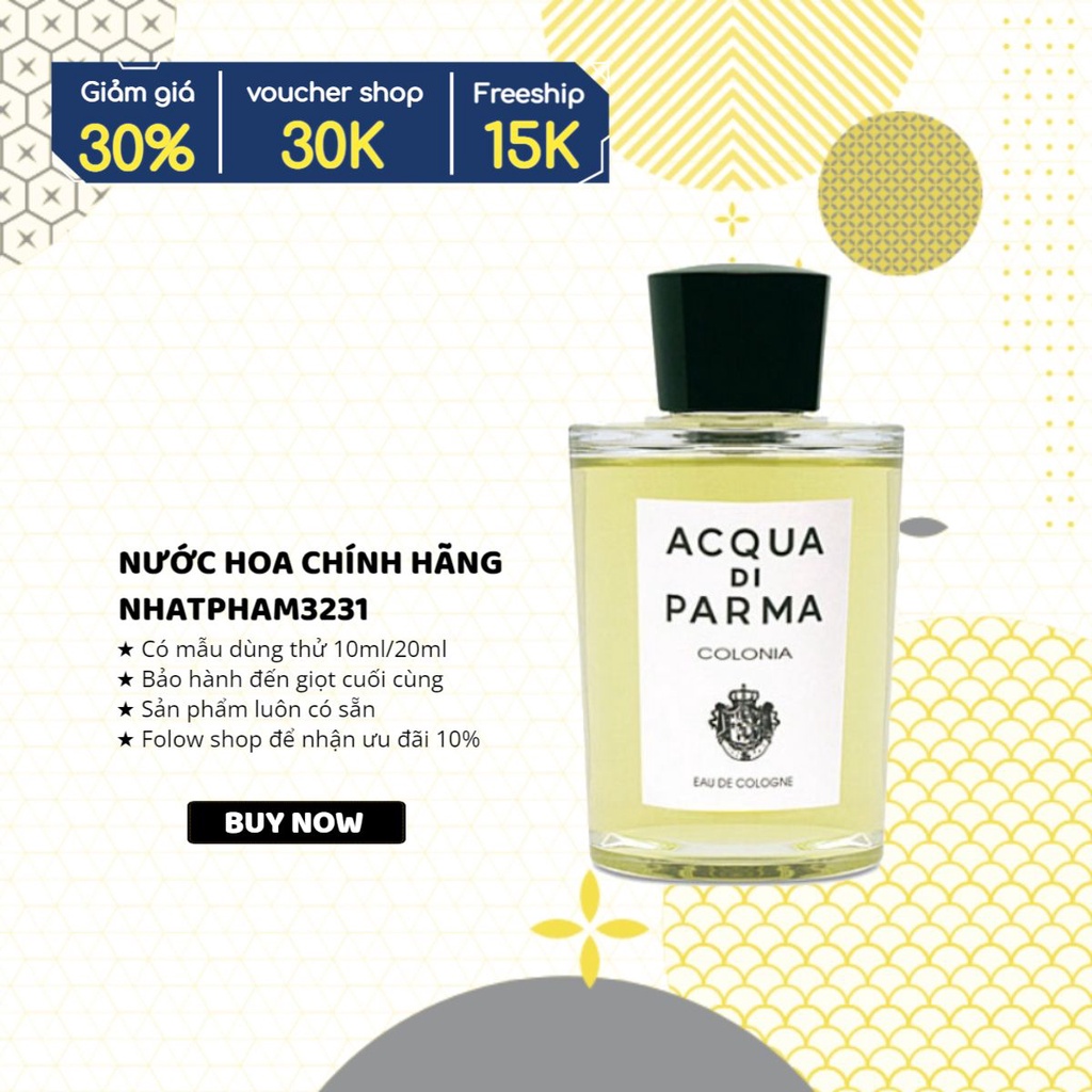 𝓐𝓬𝓺𝓾𝓪 𝓭𝓲 𝓟𝓪𝓻𝓶𝓪 - Colonia 10ml - Nước hoa chính hãng