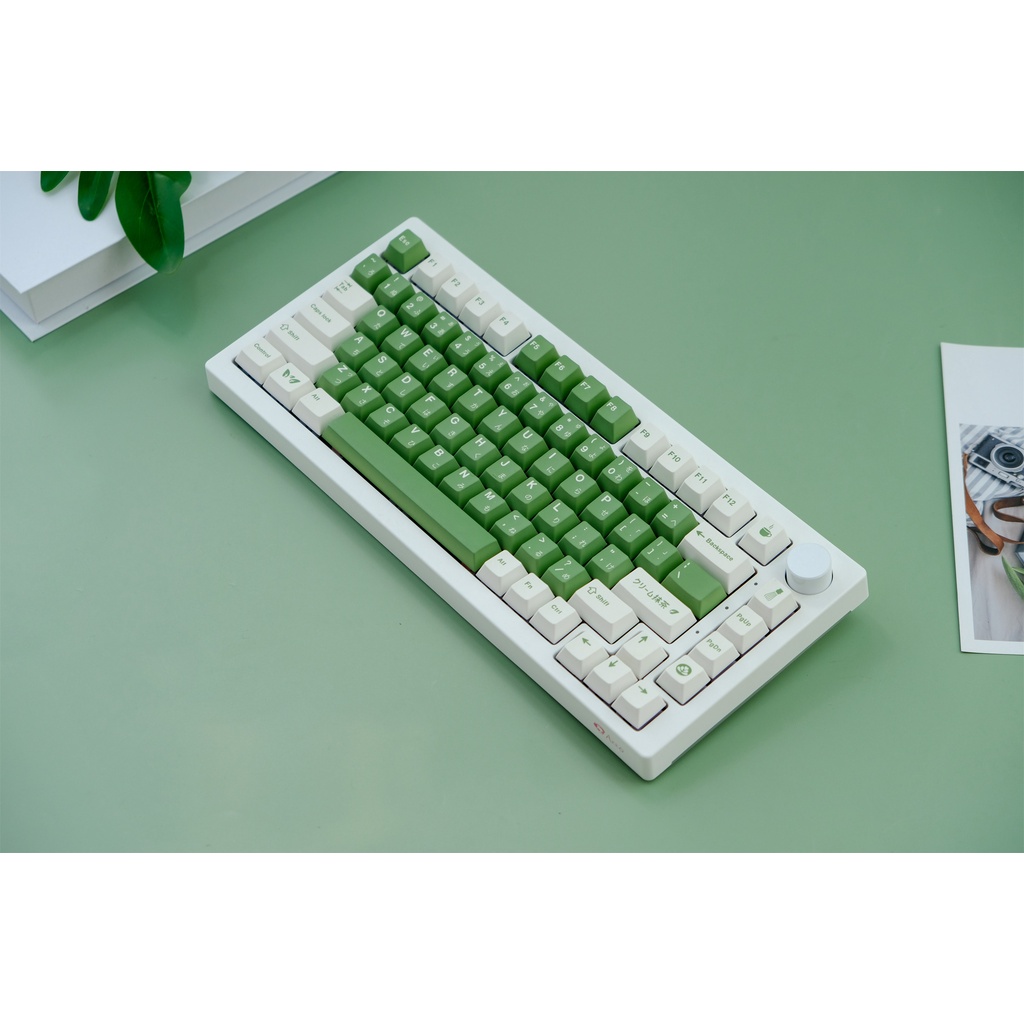 GMK Matcha Cakel Keycap, 129 Phím Keycaps PBT Cherry Profile DYE-SUB Cá Tính GMK Matcha Cakel Keycaps Cho Bàn Phím Cơ