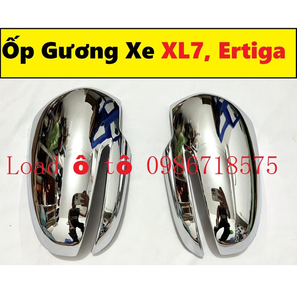 Ốp Gương Chiếu Hậu Xe Suzuki XL7, Ertiga 2023-2019 Mẫu Nhựa ABS Mạ Crom Sáng Bóng