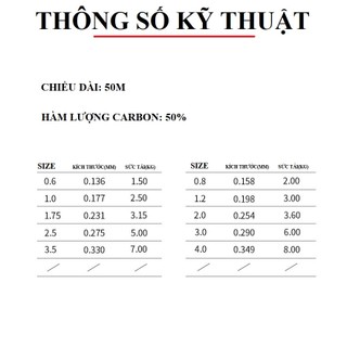 Dây Câu Cá Carbon Fluorocarbon Cao Cấp