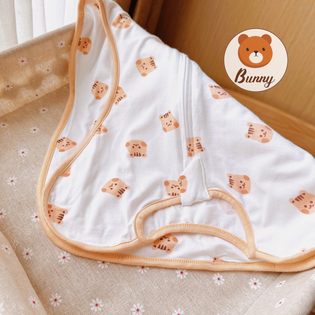 Nhộng chũn cho bé sơ sinh ngủ ngon, giảm giật mình Bunny vải cotton Hàn Quốc cao cấp