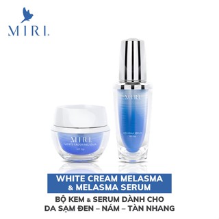 Bộ kem & serum dành cho da sạm đen - nám - tàn nhang MIRI 70gr