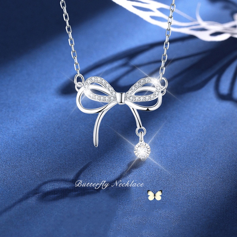 Dây Chuyền Bạc Nữ - Light Luxury Niche - Vòng Cổ Bạc Sterling M.Lady Jewelry
