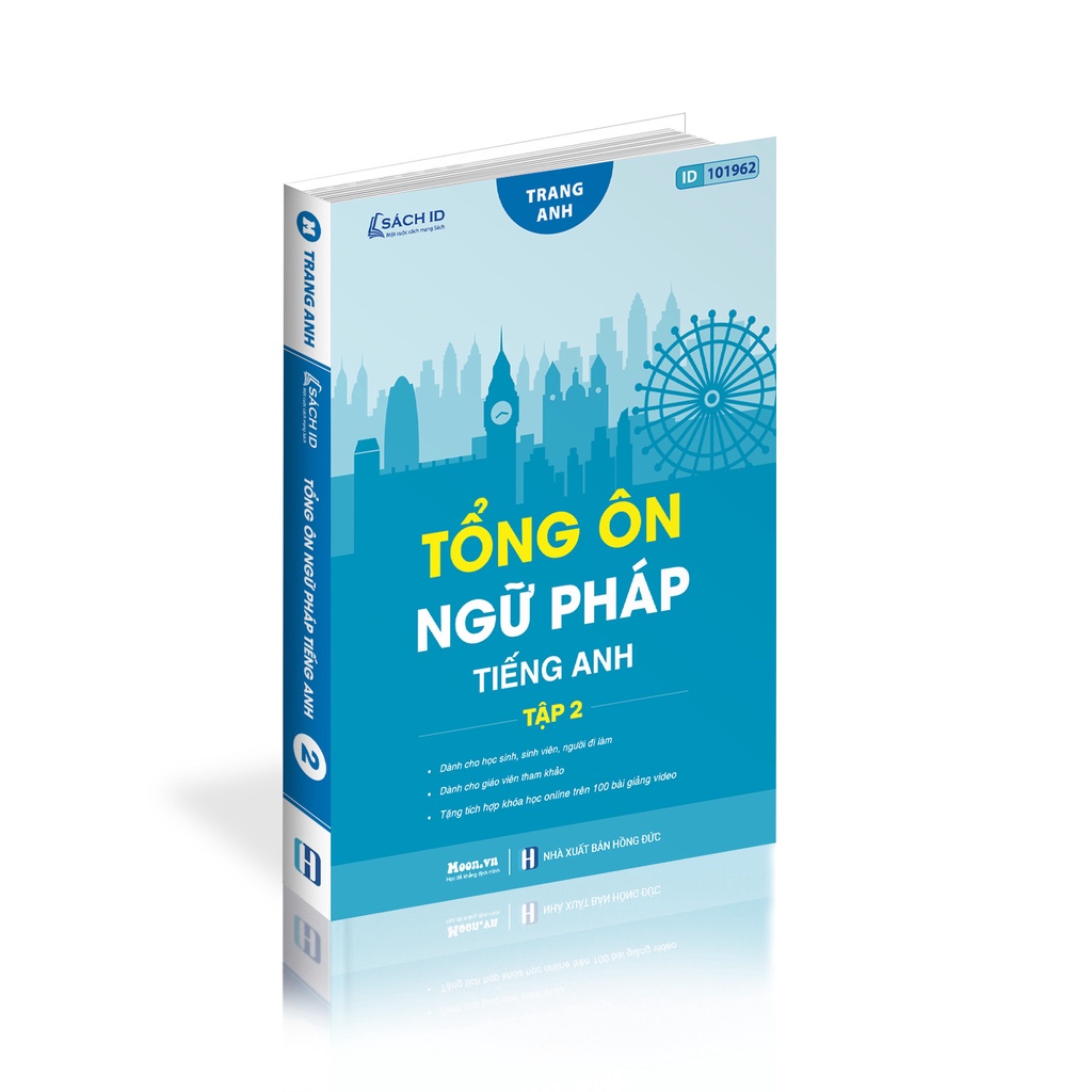 Bản đặc biệt Sách Tổng ôn ngữ pháp Tiếng Anh cô Trang Anh (tập 1 + tập 2) | Sách ID