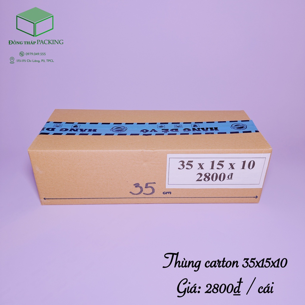 COMBO 50 HỘP CARTON 35x15x10 cm