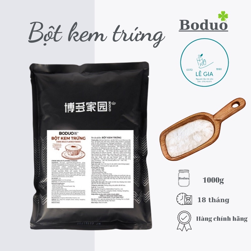 Bột kem trứng Boduo gói 1kg