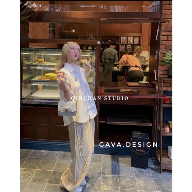 Áo Sơ mi Tay Hến Kèm Tag Cài ( Sẵn hàng) | BigBuy360 - bigbuy360.vn