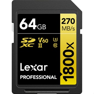 Thẻ nhớ Lexar SDXC Professional UHS-II 1800x V60 64GB 128GB 256GB