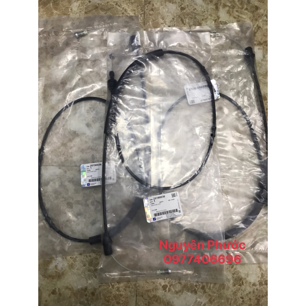 Dây ga xịn GM chính hãng CHEVROLET SPARK M300 / MATIZ 4 - Mã phụ tùng 25184122 / 25190036