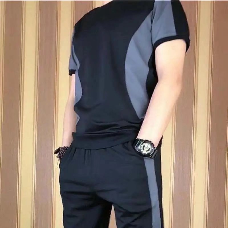 Bộ quần áo thể thao nam mùa hè,quần áo nam cộc tay trẻ trung năng động mùa hè 2023