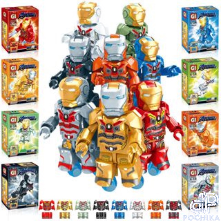 Mô hình lắp ráp 3D Mini Hình Người Sắt Iron Man cực ngầu - Bộ đồ chơi lắp ghép 3D dành cho bé