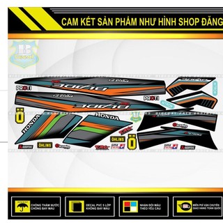 TEM RỜI WAVE BLADE 110 CHẾ PHỐI XÁM ĐEN CAM