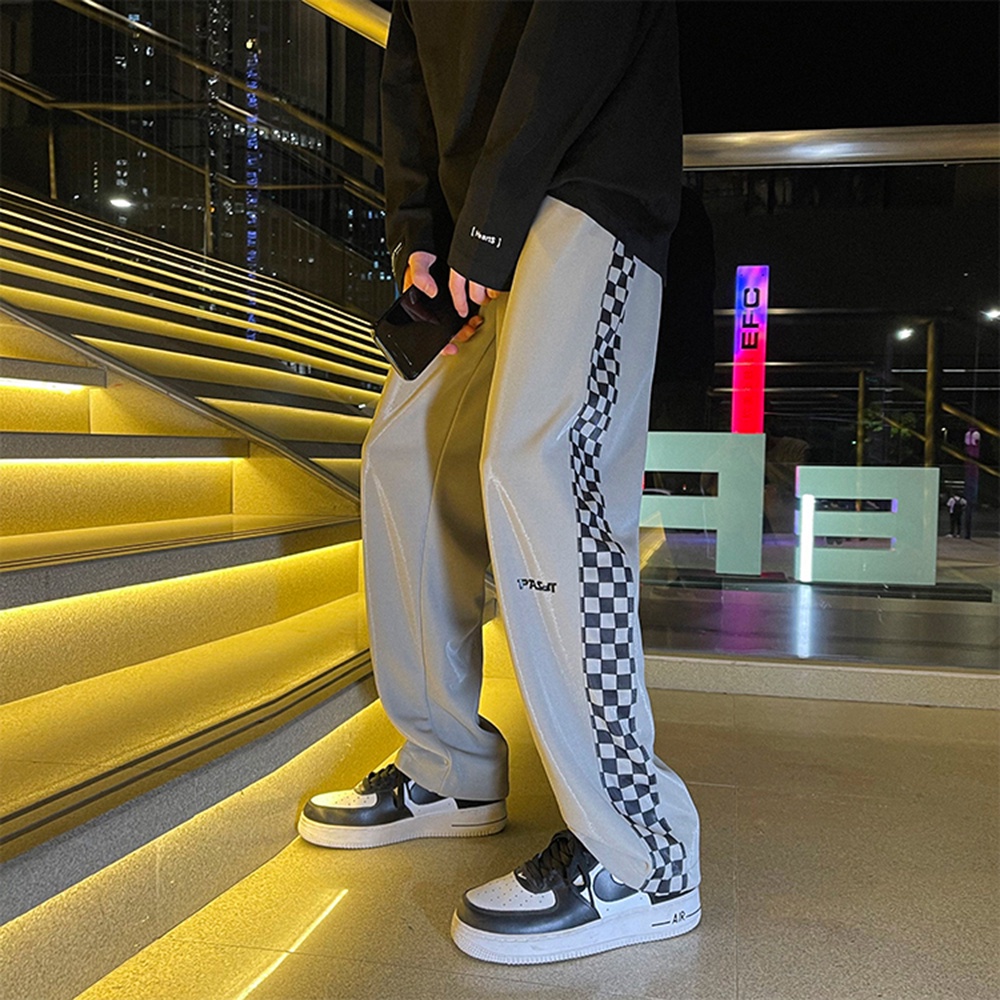 Quần Culottes Ống Rộng Phối Viền Kẻ Carô STYLE MARVEN - JOGGER NAM 002C | BigBuy360 - bigbuy360.vn