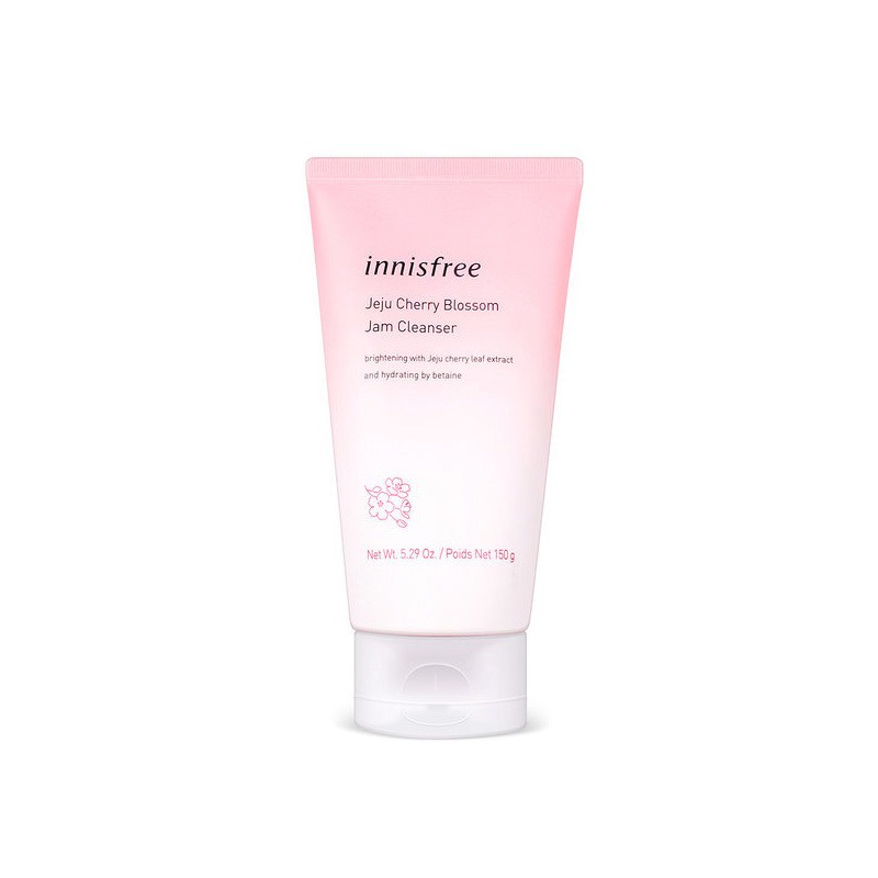 Sữa Rửa Mặt Dưỡng Ẩm, Sáng Da Innisfree Jeju Cherry Blossom Jam Cleanser 150g