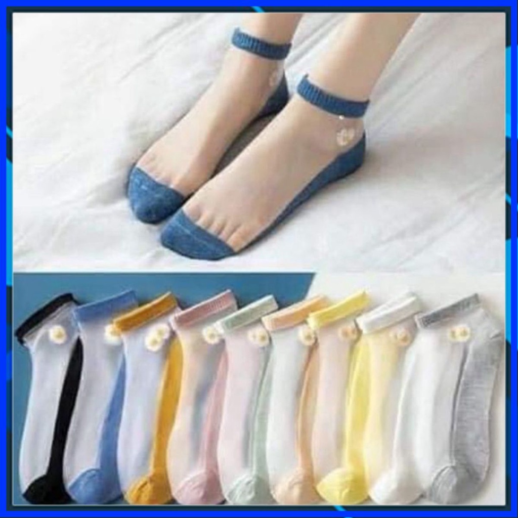 [Tổng kho] Combo 5 đôi tất nữ lưới phối len hoạ tiết hoa cúc hoạ mi xinh xinh giá rẻ