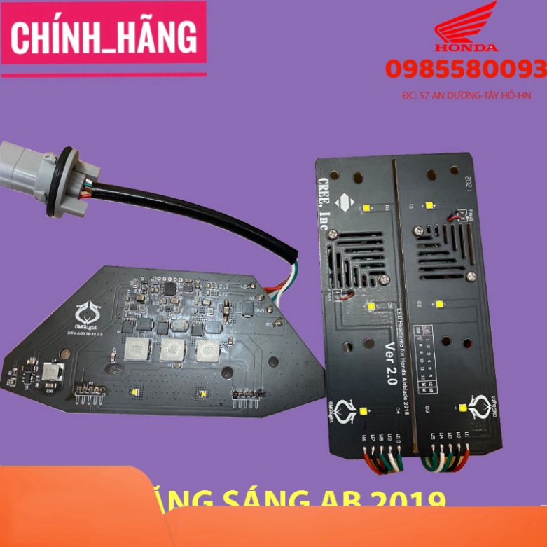 Mạch tăng sáng xe airblade ab 2018