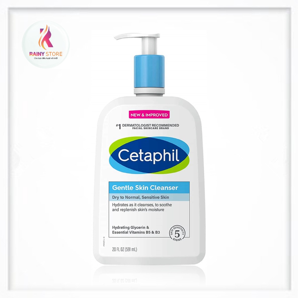 Sữa rửa mặt dịu nhẹ Cetaphil Gentle Skin Cleanser 591ml chính hãng Mỹ