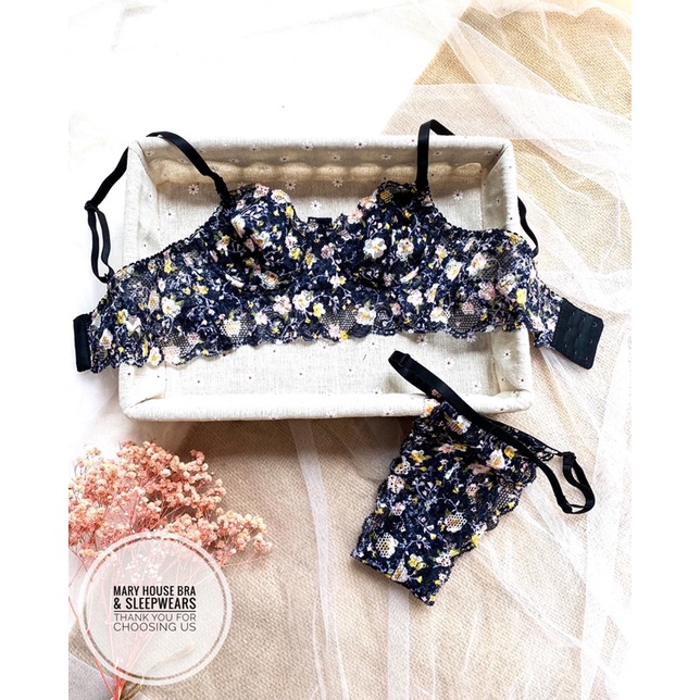 Bộ Bra Gọng Thiết Kế Không Mút Mary House Bra & Sleepwears