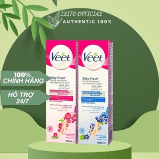 Kem tẩy lông [Sạch 100%-Hàng Auth] Kem tẩy lông veet pháp