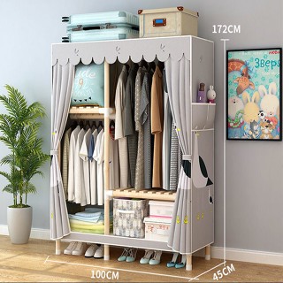 Tủ vải khung gỗ, tủ quần áo vải 2 buồng là loại hết đầu tiên chỉ nhanh sau việc người yêu bạn bảo không có ai ở nhà