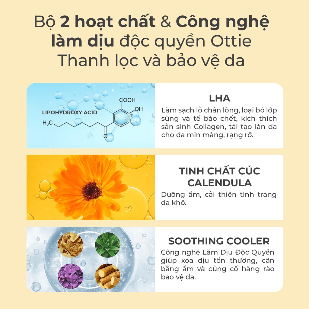 Tẩy Tế Bào Chết LHA Ottie Calendula LHA Mild Peeling Gel Tẩy Tế Bào Chết Ottie Hoa Cúc Dịu Nhẹ 120ml | BigBuy360 - bigbuy360.vn