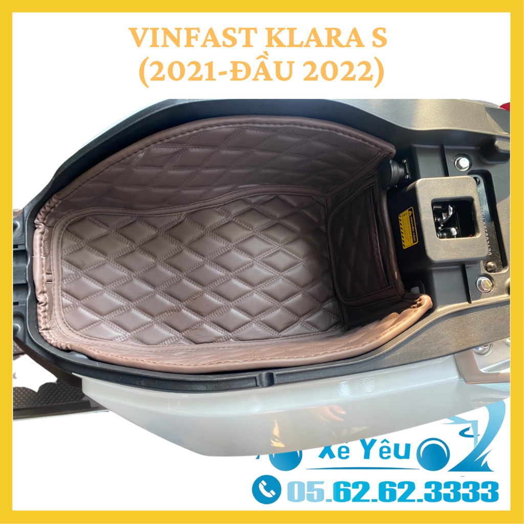 Lót cốp da CHỐNG SỐC, CÁCH NHIỆT xe Vinfast Klara S, FORM CHUẨN ĐẸP!