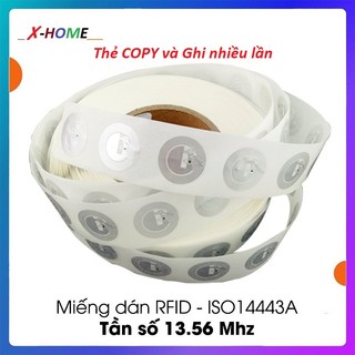 [COPY và GHI] Thẻ từ Dán RFID 13.56MHZ - Thẻ Từ IC - Thẻ Mifare- Sticker RFID - Chất lượng cao - Tiện Dụng