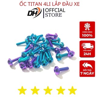 Ốc titan gr5 kích thước 4li lắp dàn đầu xe wave 100/110 cực chất