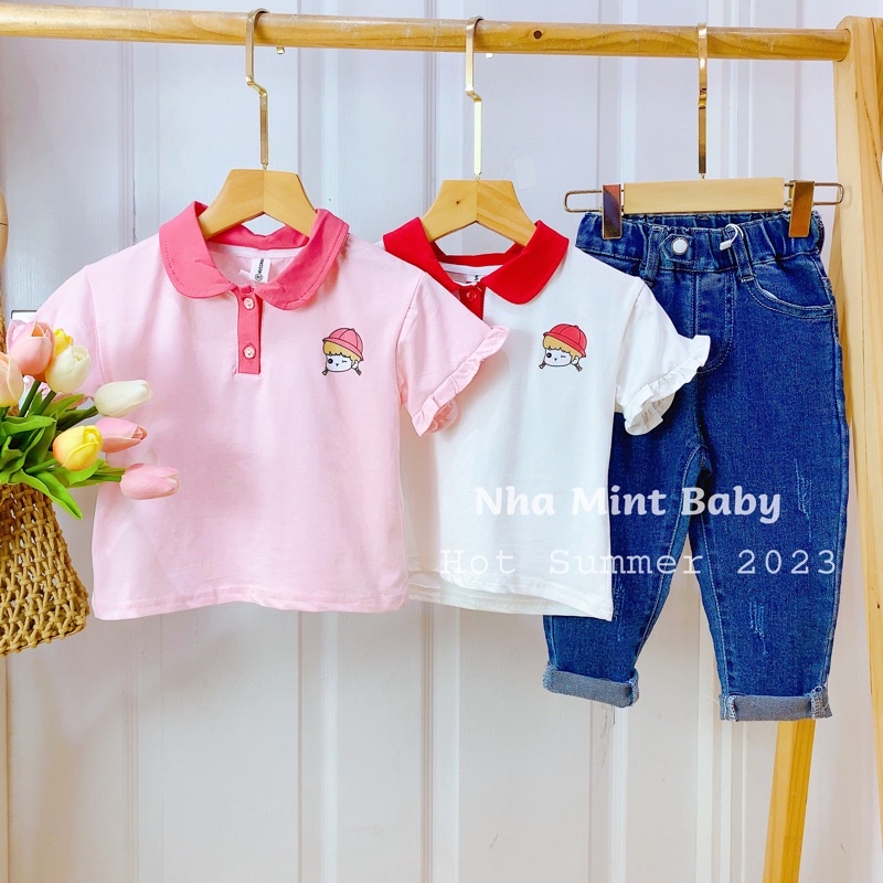 Quần Skinny Rách Dáng ôm lưng thun Thời Trang Hàn Quốc Cho Bé Gái (11-23kg)