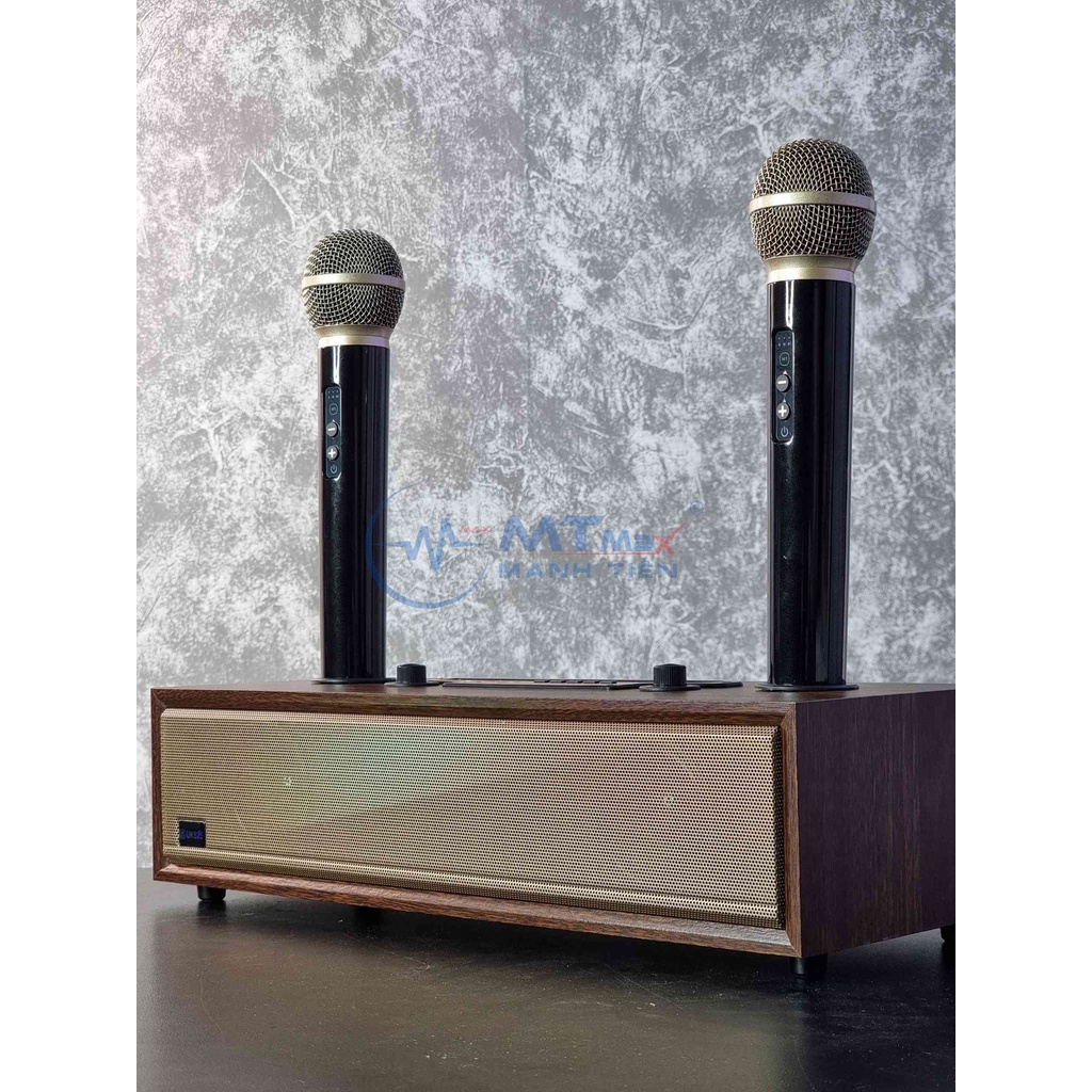 Loa Bluetooth XM-U525 Kèm 2 Micro Karaoke. Kết nối với nhiều thiết bị như Điện thoại, TV, PC, laptop, máy chiếu...