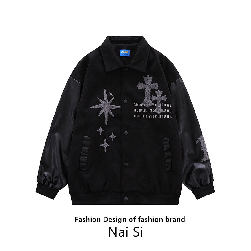 Áo Khoác Nam Dáng Rộng Phong Cách Hàn Quốc Cá Tính