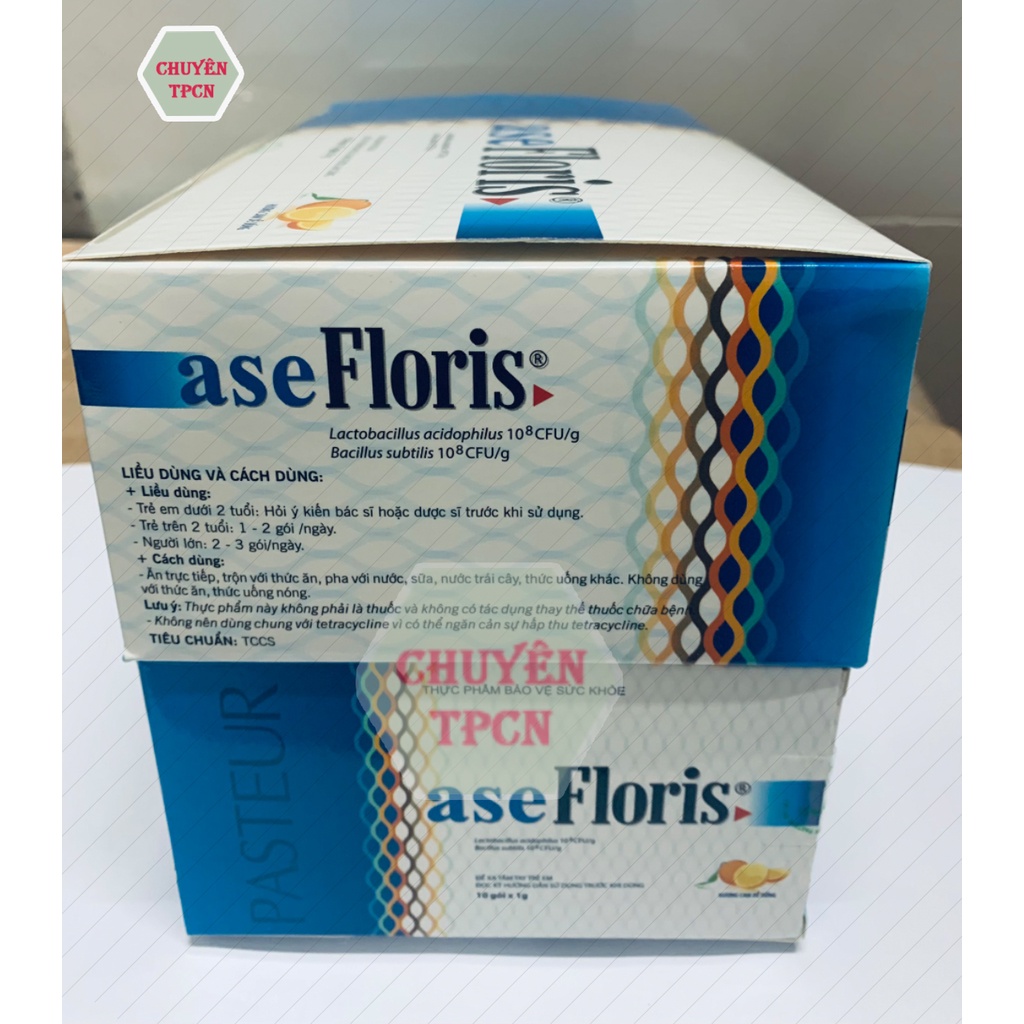 Men Tiêu Hoá Ase Floris - Giảm Tiêu Chảy, Rối Loạn Tiêu Hoá Ở Trẻ Em Và Người Lớn - Hộp 10 Gói