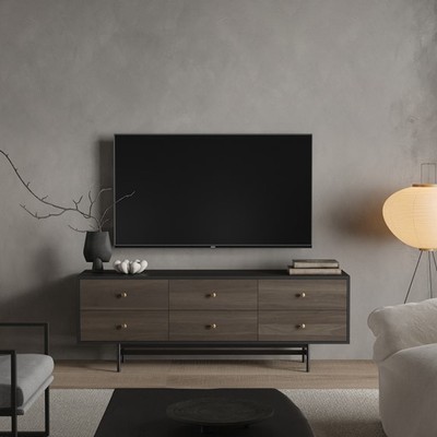 ROBECCA, Kệ tivi, kệ để đồ TVD_041, 160x40x58cm, kệ gỗ Scandi Home